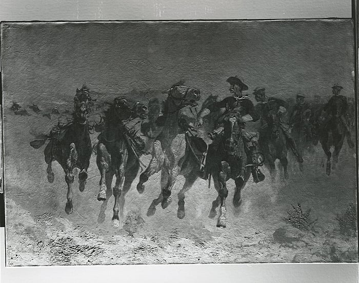 Dismounted: The Fourth Troopers Moving the Led Horses Slider Image 3